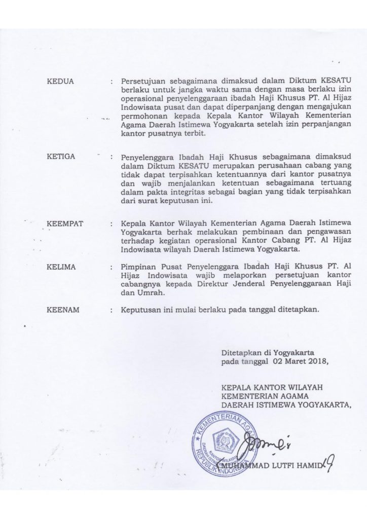 SK Haji Yogyakarta - Alhijaz Indowisata