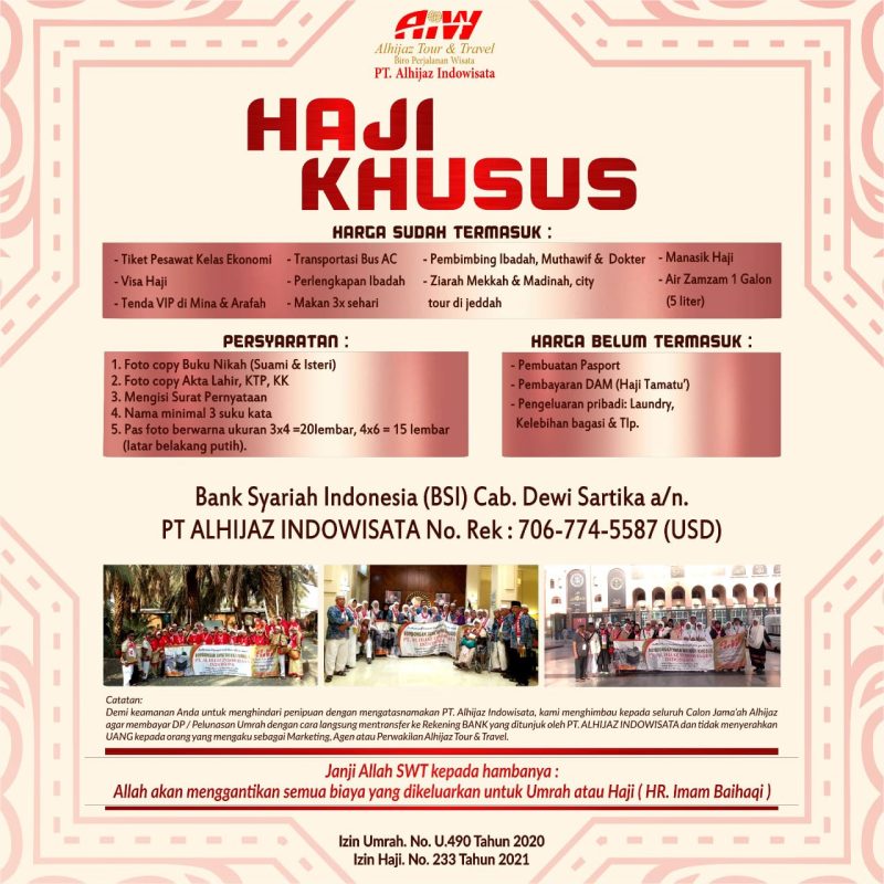 Haji Khusus - Alhijaz Indowisata