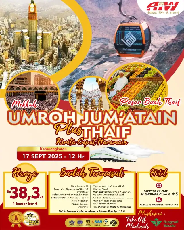 JUM'ATAIN PLUS TAIF 12HR (KERETA CEPAT)
