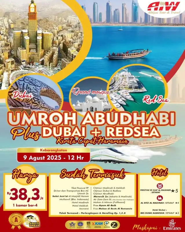 PLUS ABUDHABI+DUBAI+REDSEA 12HR ( KERETA CEPAT)