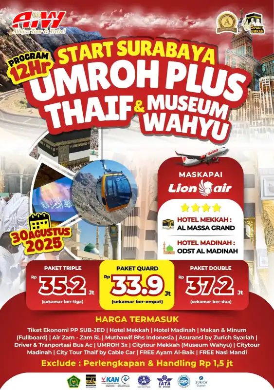 PLUS TAIF 12HR (START SURABAYA)