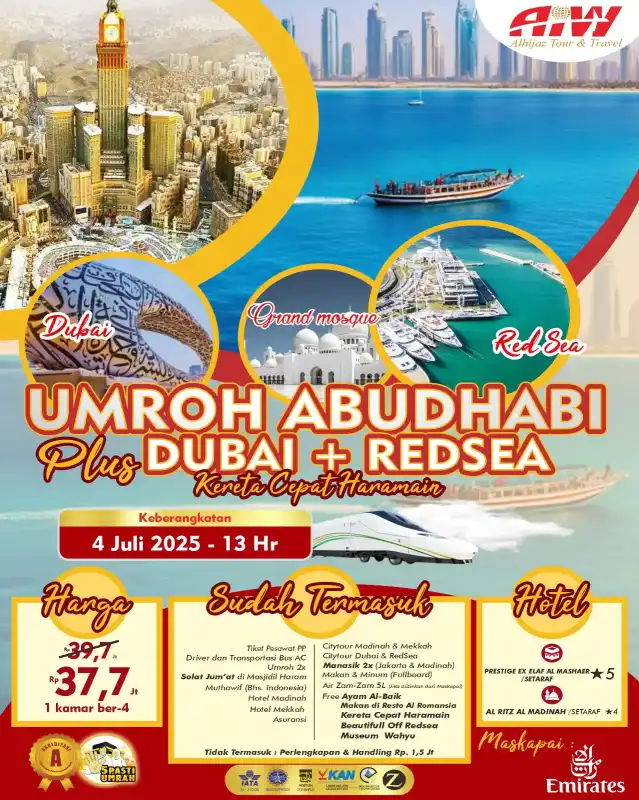 PLUS ABUDHABI+DUBAI+REDSEA 13HR ( KERETA CEPAT)