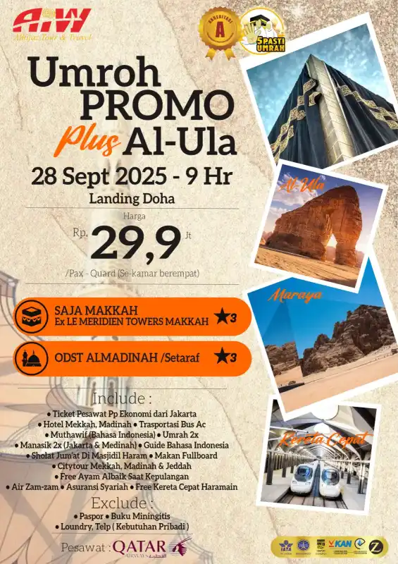 PROMO PLUS AL ULA 9HR ( KERETA CEPAT)