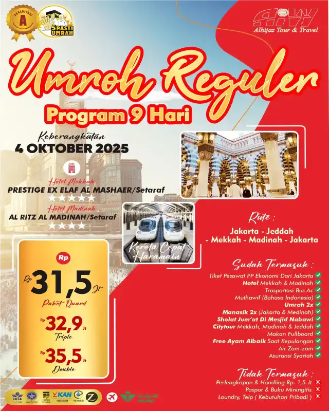 REGULER 9HR (KERETA CEPAT)