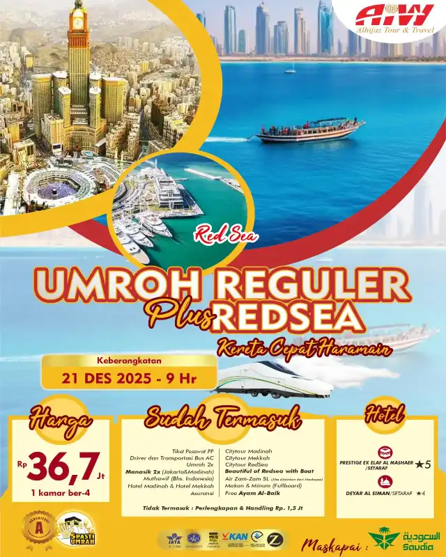REGULER PLUS REDSEA 9HR (KERETA CEPAT)
