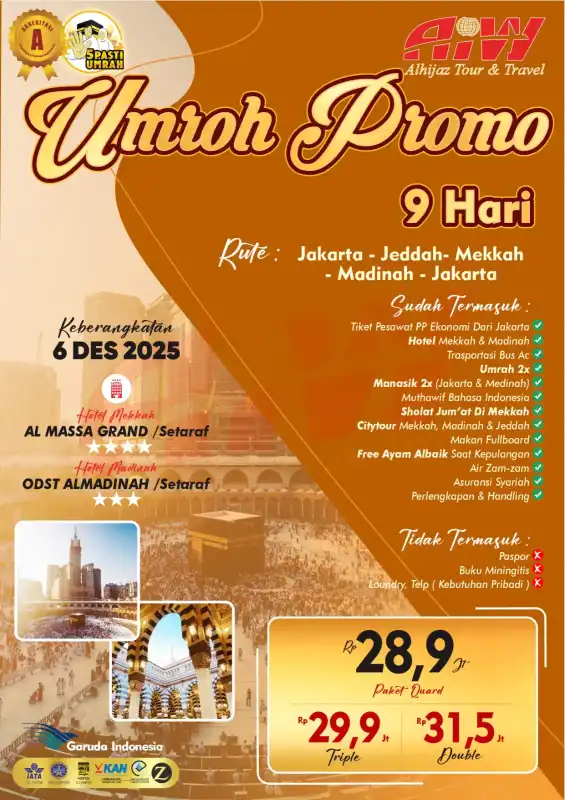 PROMO UMRAH 9HR