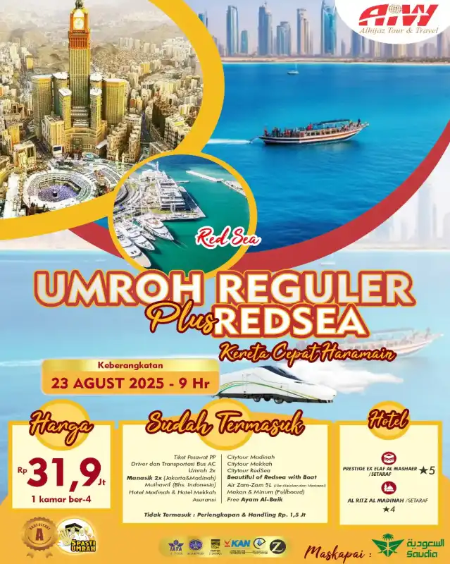 REGULER PLUS REDSEA 9HR (KERETA CEPAT)