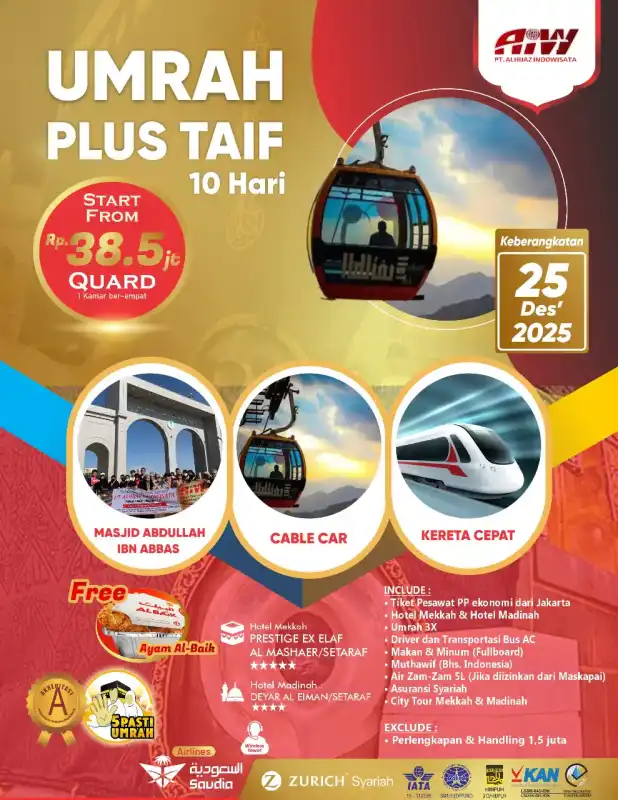PLUS TAIF 10HR (KERETA CEPAT)