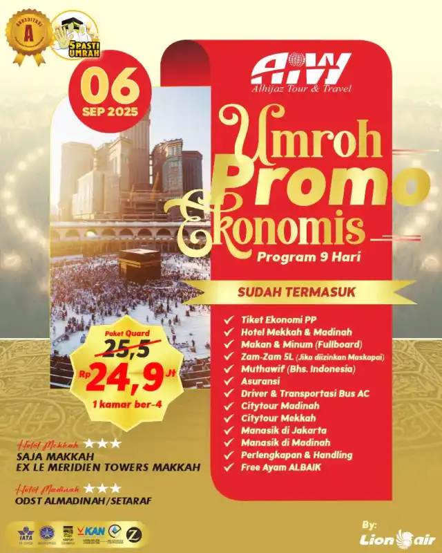 UMRAH EKONOMIS 9HR