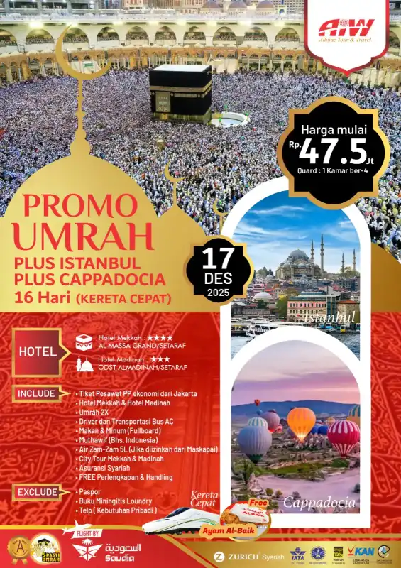 PROMO PLUS ISTANBUL & CAPPADOCIA 16HR ( KERETA CEPAT)