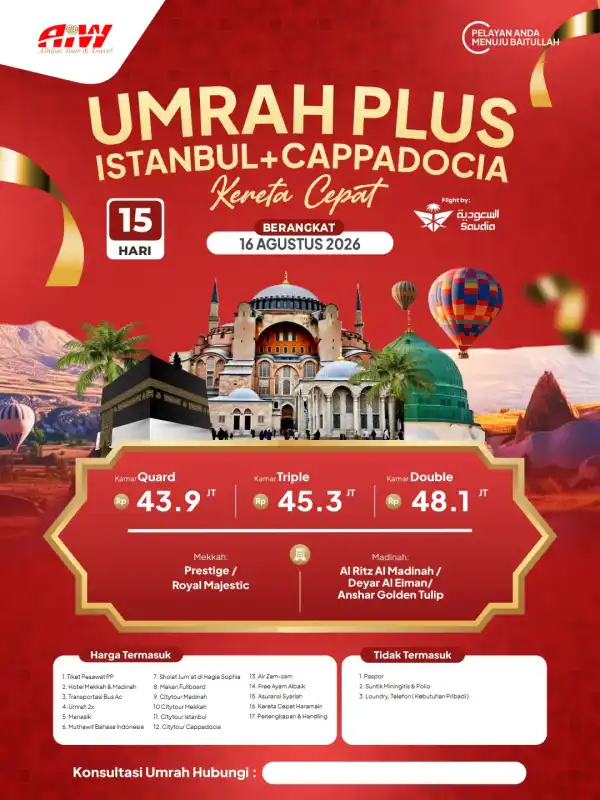 PLUS TURKEY 15HR (KERETA CEPAT)