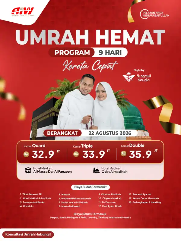 UMRAH HEMAT 9HR ( KERETA CEPAT)