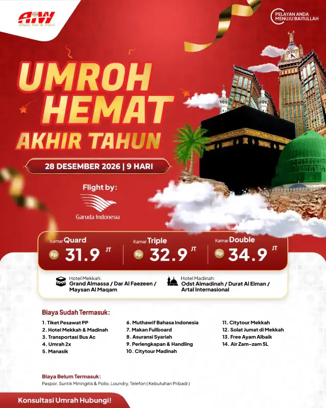 UMRAH HEMAT AKHIR TAHUN 9HR