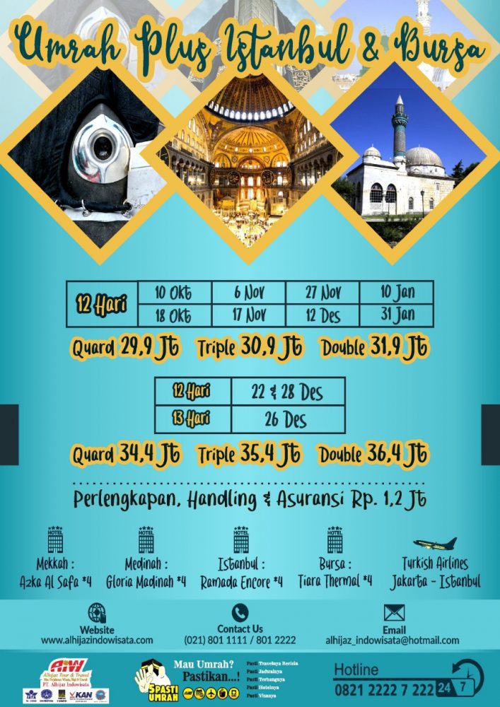 Umroh Plus Turki 2019 2020 Alia Wisata » INSPIRASI MUSLIM